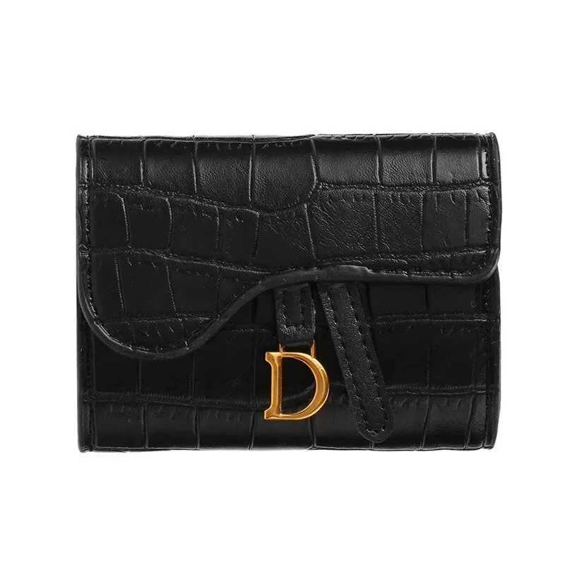 1pcs Card Holder Short Wt Mini PU Letter Wallet Multi-Functional Card Holder Coin Bags Cluh Bag Y250707