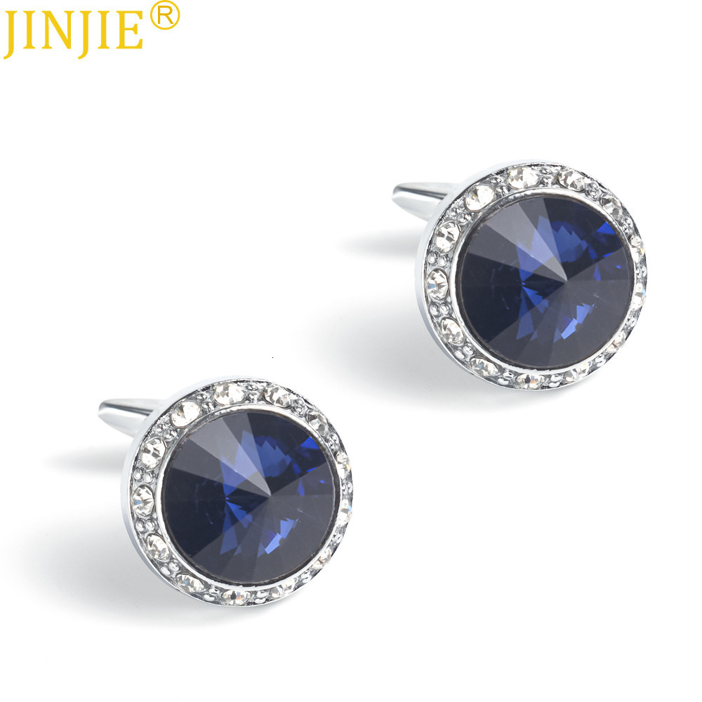 Mens Crystal Shirt Cuff Links Groomsmen Gift for Him Wedding Cufflinks for Men Fathers Husbands and Friends 250427