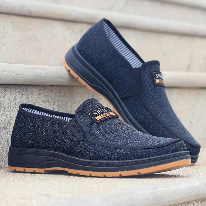 Summer Men Shoes Causal Flats Work Shoes Soft Bott Men Loafers Slip On Business Shoes M Drving Shoes Y250707