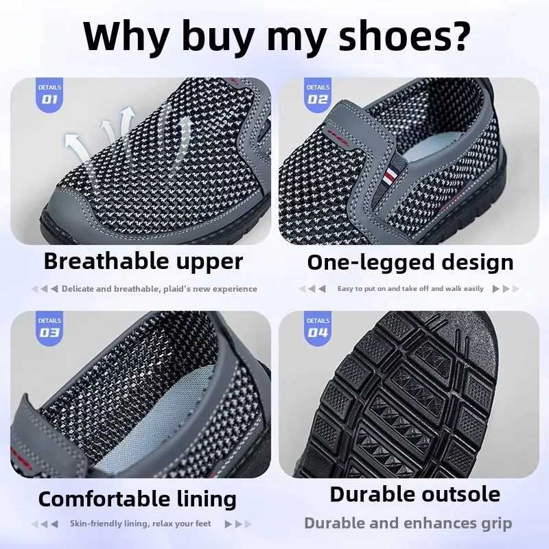 2025 New Mens Summer Sneakers Fashionable and Versatile Casual Shoes Lightweight and Breathable Mens Shoes Y250707