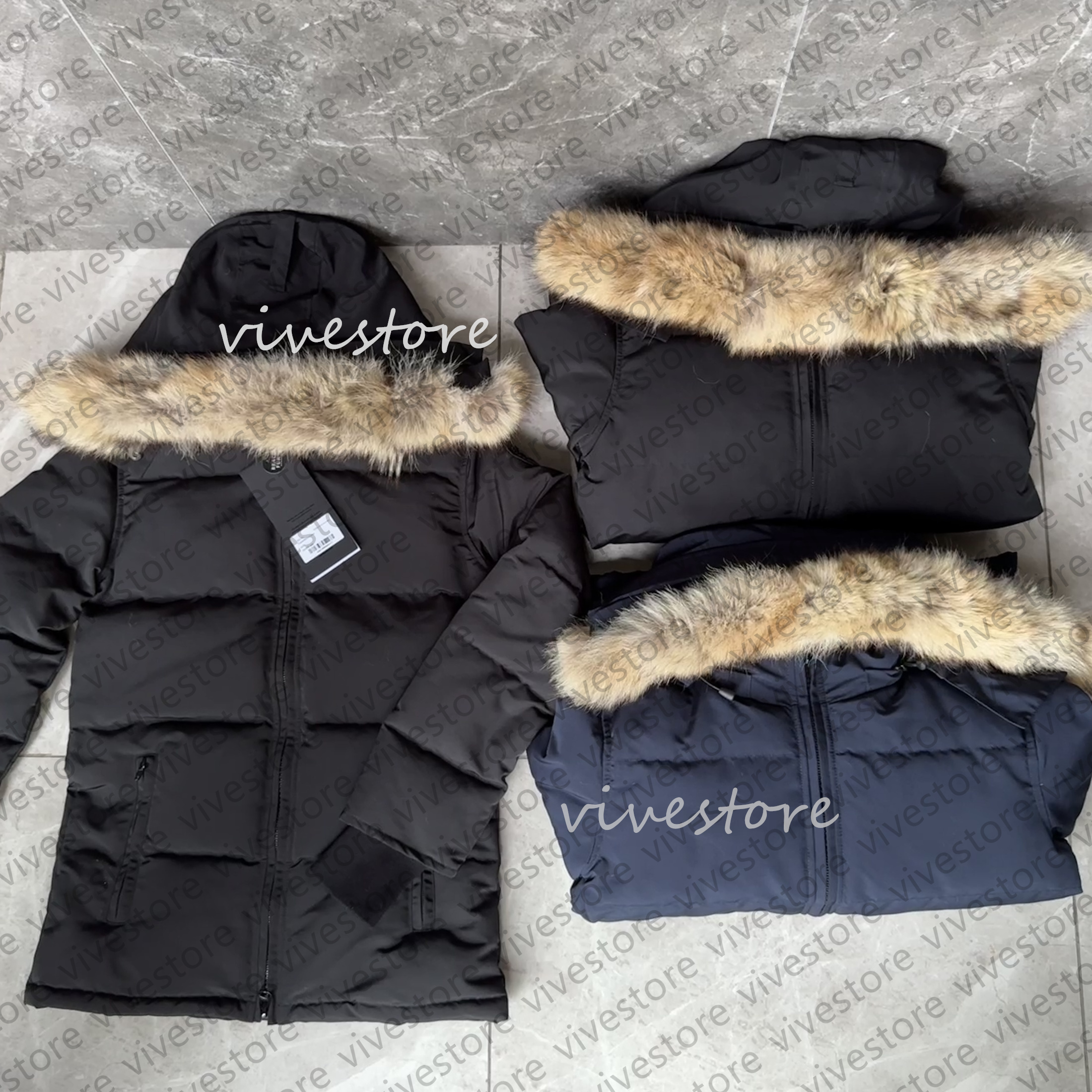 Canadian Puffer Jackets Womens down Jacket Winter Parka Coat Real Wolf Fur Outdoor Wyndham Windbreaker Outerwear Luxury down jacket XS-XL