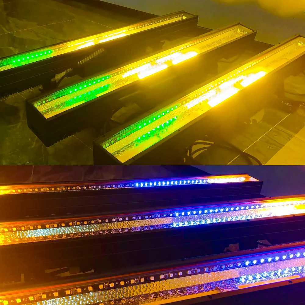 2PCS Waterproof LED 450W COB Retro RGB Wall Wash Strobe Effect Stage Lighting DMX Music Control Club Bar DJ Disco Flash Lamp W250701