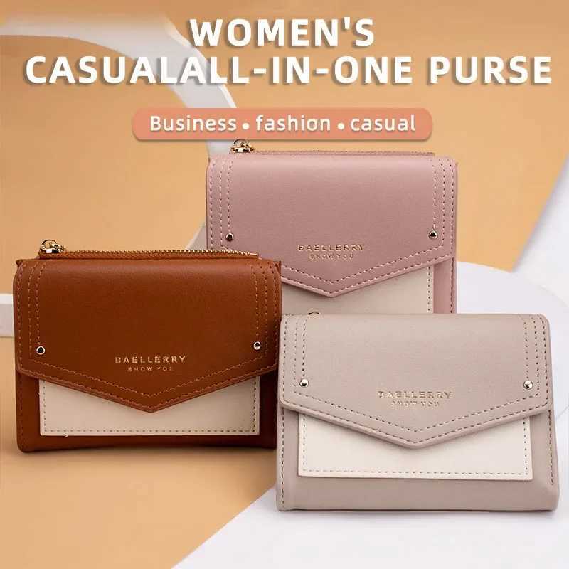 New Wen Luxury Wallet Short High Quality Zipper Hasp Coin Purse Mti-card Bit Holders PU Leather Three Fold Wallets Carteira Y250707