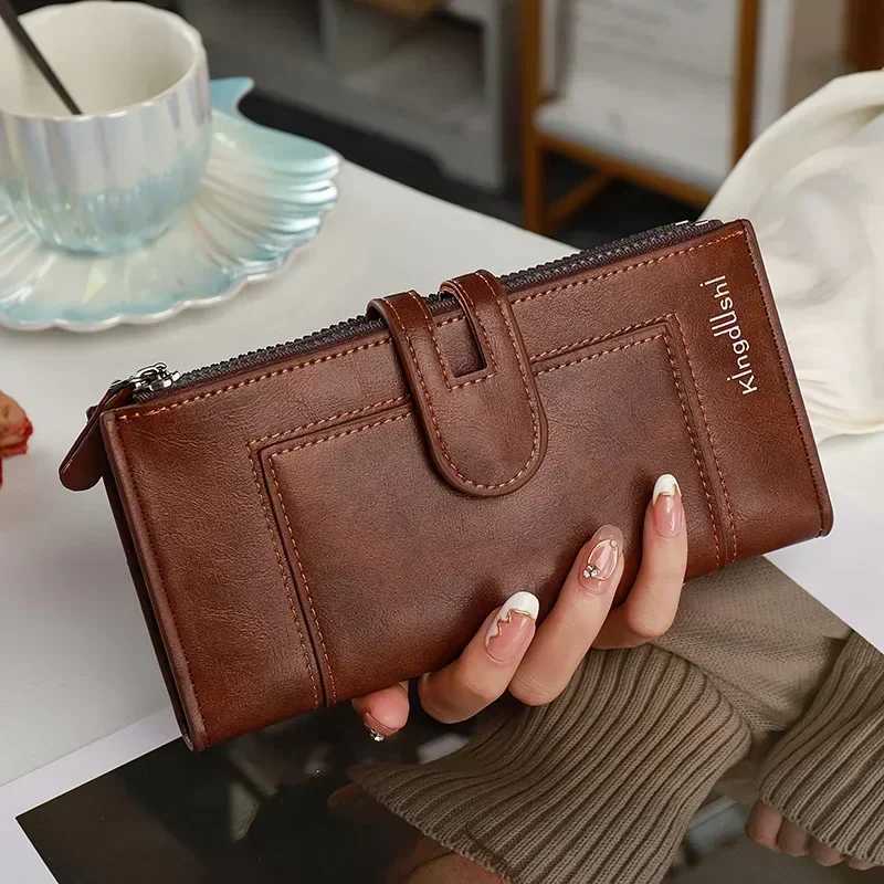 ible New Men and Wens Lg Wallet European and Fi Phe Bag PU Leather Mti Card Carrying Bags Purses Y250707