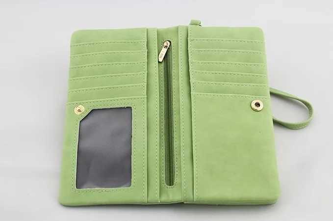 Fi Wen Large Capacity Leather Wallets Lady Lg Big Zipper Purse Fem Mey Bag Phe Cluh Wt Wristlet Y250707