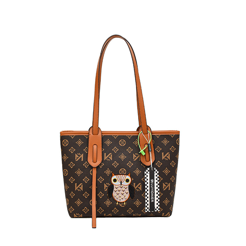 Designer Bag Luxury Bag Designer Free Shipping Retro Owl Printed Shoulder Women S Shoulder Bag Summer New Large Capacity Handbag For Commuting To Work