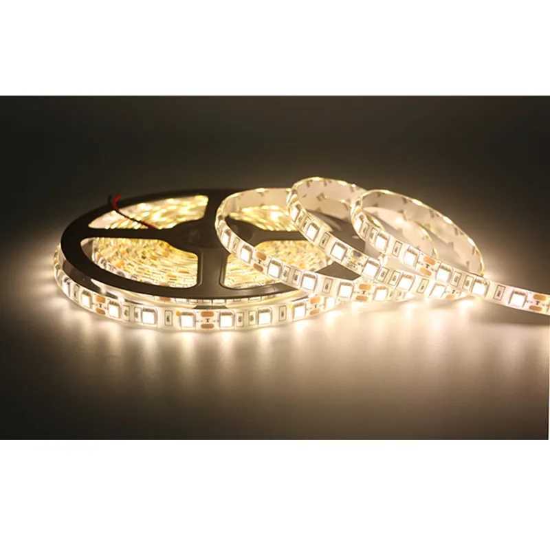 50cm 1m 2m 3m 4m 5m LED Flexible Strip Light SMD 5050 60leds/m Non waterproof LED String light Ribbon Tape RGB White Red Yellow W250701