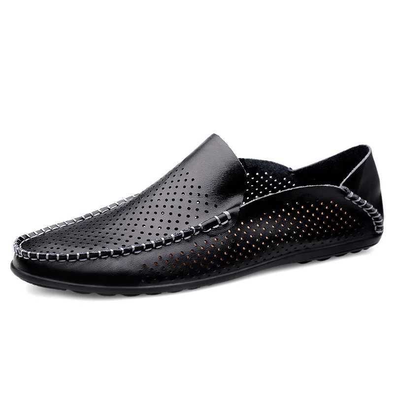 Spring Men Shoes Casual Breathable Soft Mens Loafers Light Genuine Leather Shoes Flats Fion Driving Shoes Zapatillas Hbre Y250707