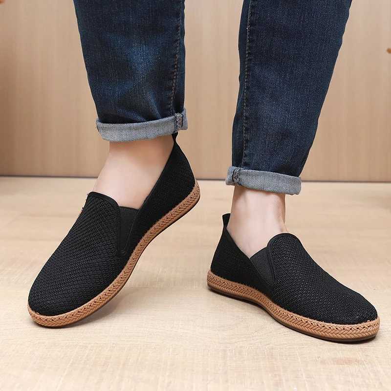 2025 New Mens Fabric Shoes Cfortable and Breathable Dad Shoes Soft Bott Skid-Proof Fion Casual Shoes Sing Y250707