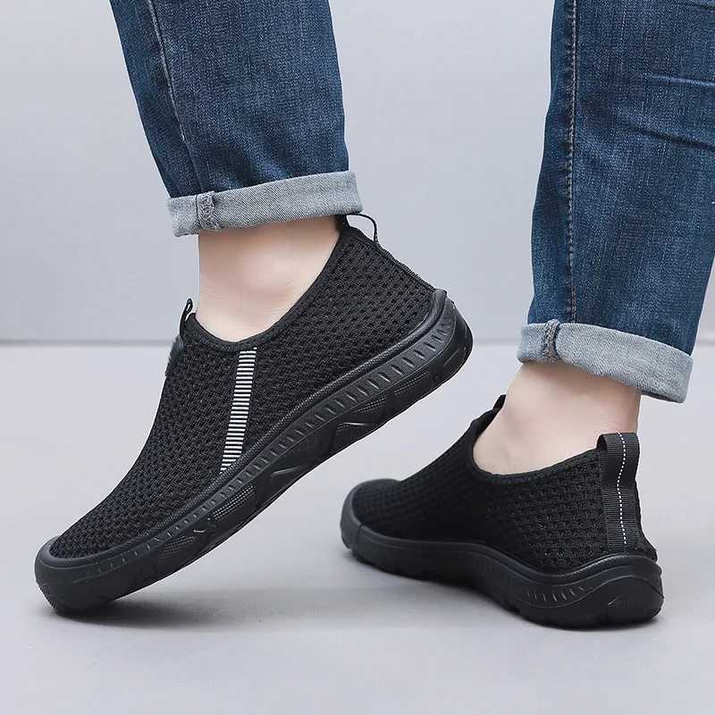 Mens summer leisure shoes light and cfortable sports breathable anti-skid casual shoes for men Y250707