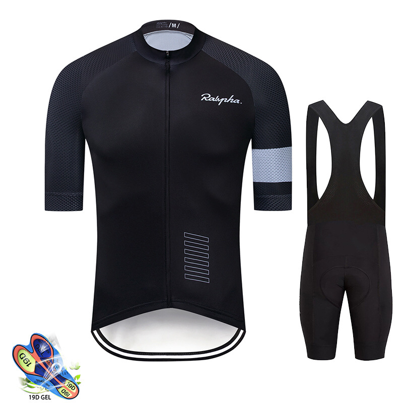 Men's Cycling Jersey Short Sleeve White Summer MTB/Road Bike Race Clothing Set 2025 New
