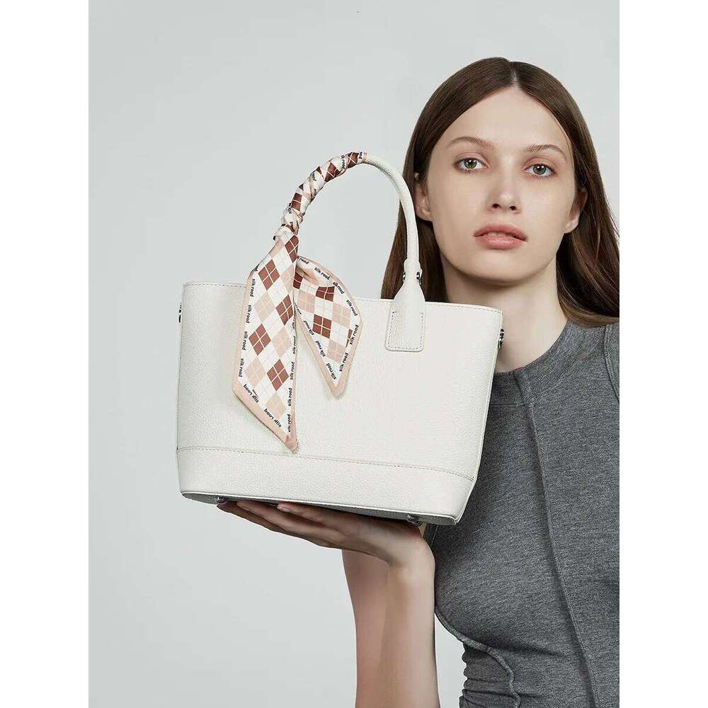 Bags Designer Genuine Women's Handbag New Niche Design Top Leather Simple And Fashionable Commuter One-Shoulder Crossbody Bag