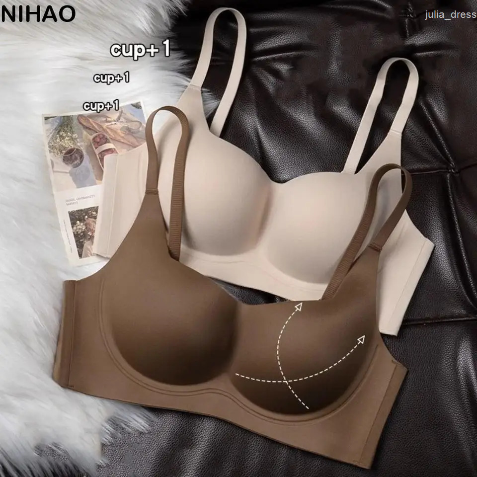 Fashion Shockproof Seamless Bra Underwear Intimates Bralette for Women Anti-sagging Push Up Bra Girl