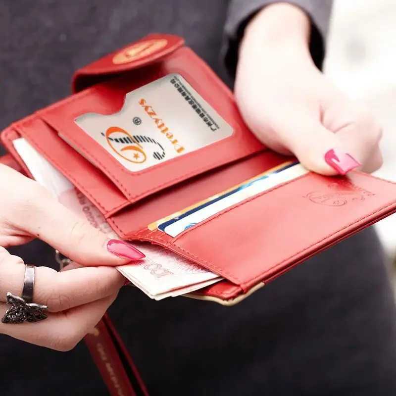 Explosi-style wens short wallet Korean PU leather cute carto student zipper handbag mti-card folding daily pocket walle Y250707