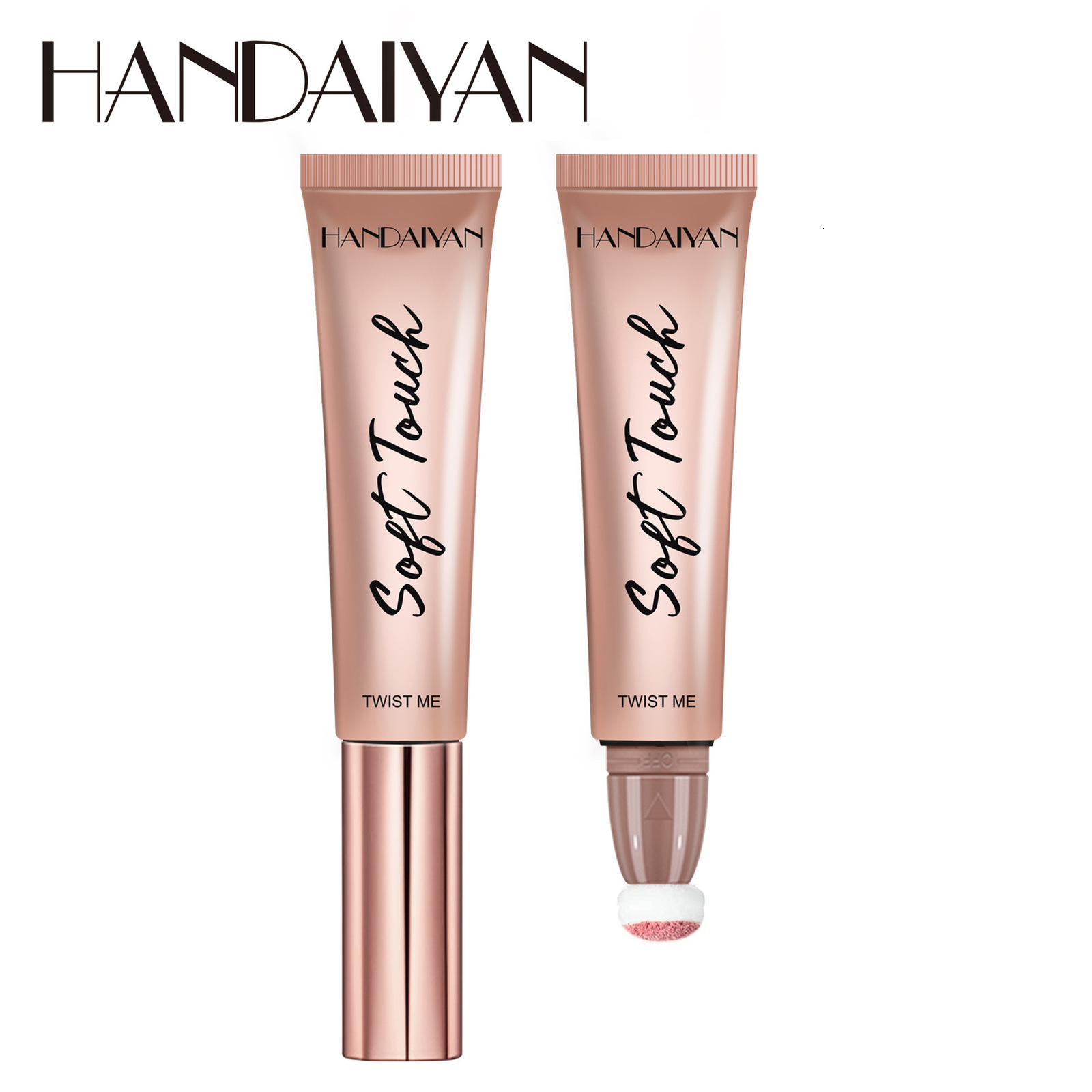 Cream Bronzer Contour Blusher Beauty Wand Highlighter Blush With Cushion Liquid Face Bronzer Wand Stick Applicator Makeup 240624