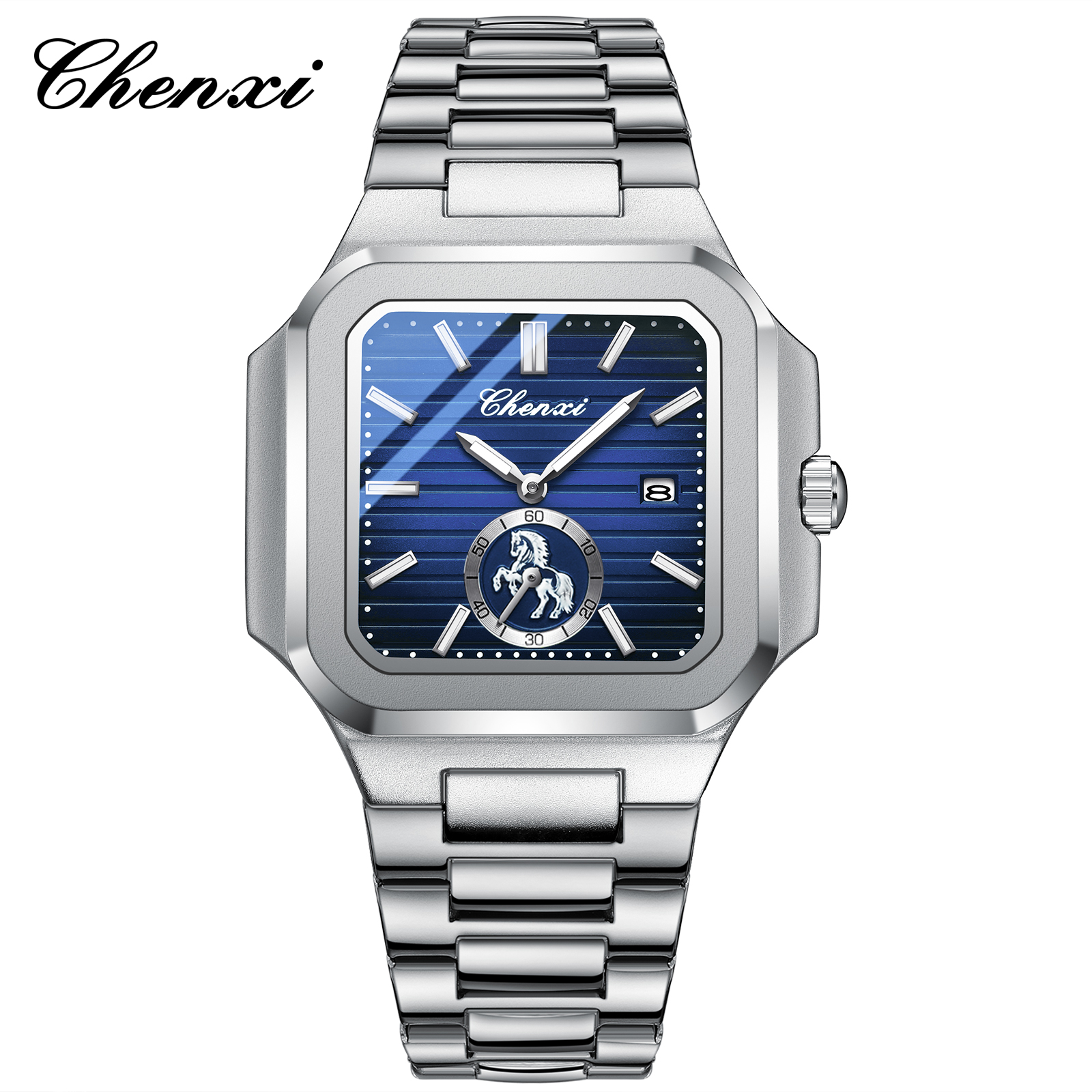 Business Watch Men Stainless Steel Date Waterproof Wristwatch Man High Quality Fashion Men Watches Relogio Masculino