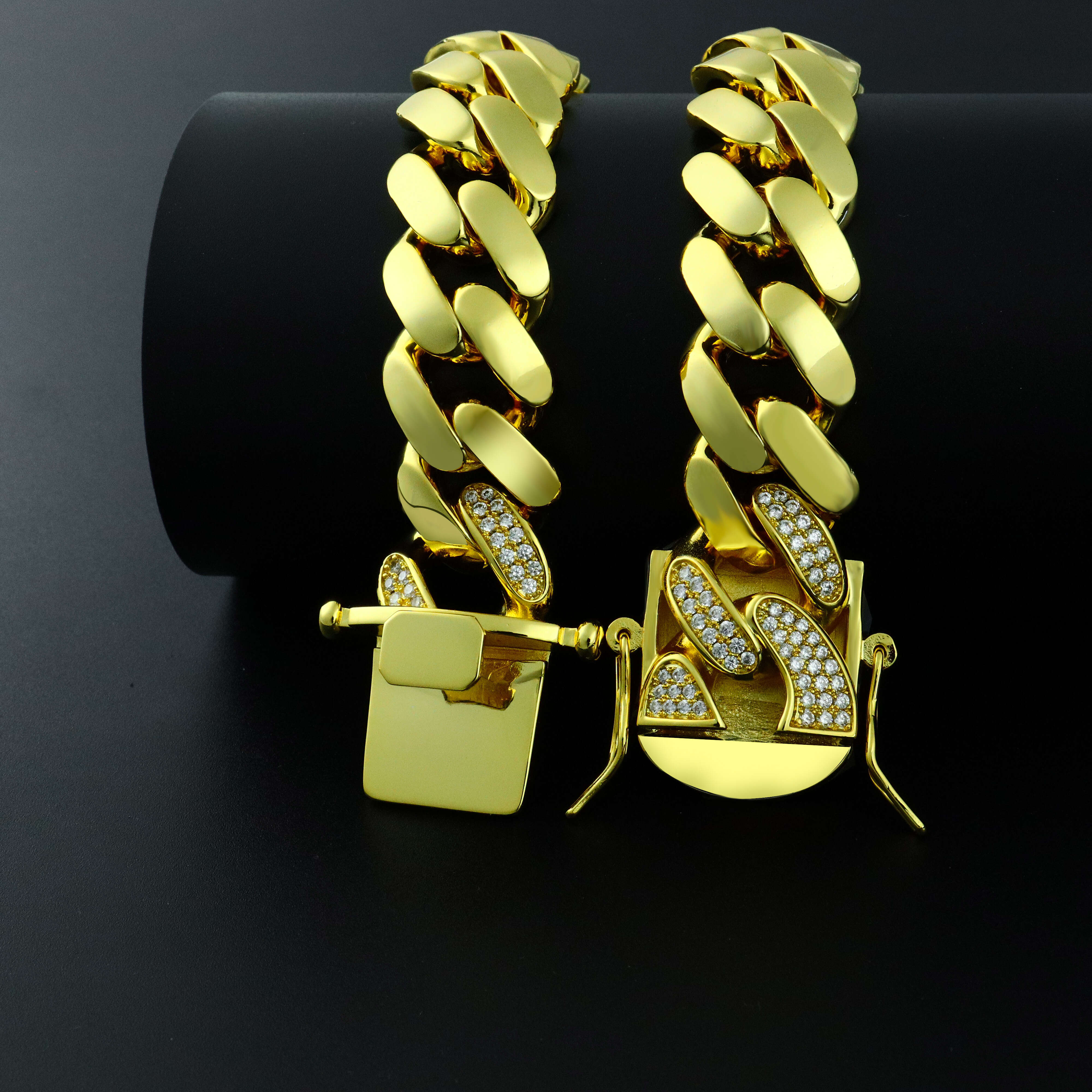 20mm 16mm 10mm Wholesale Choker 18k Gold Custom Gold Cuban Link Chain 24k Gold Fine Jewelry Miami Cuban Chain Necklace