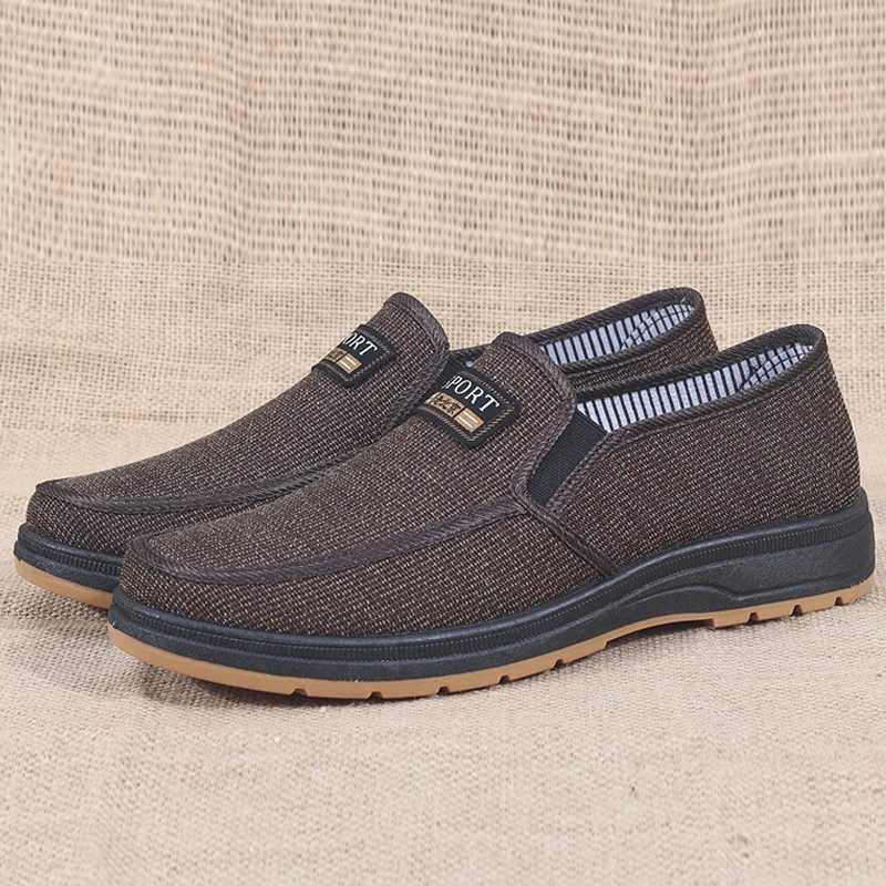 Summer Men Shoes Causal Flats Work Shoes Soft Bott Men Loafers Slip On Business Shoes M Drving Shoes Y250707