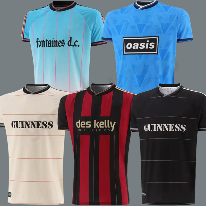 25 26 Bohemians 135th Anniversary Football Jersey Shirts Kit 2025 Fontaines Dc Home Away Third GK BLACK GUINNESS Soccer Jerseys men PISZCZEK McDONNELL AKINTUNDE 888