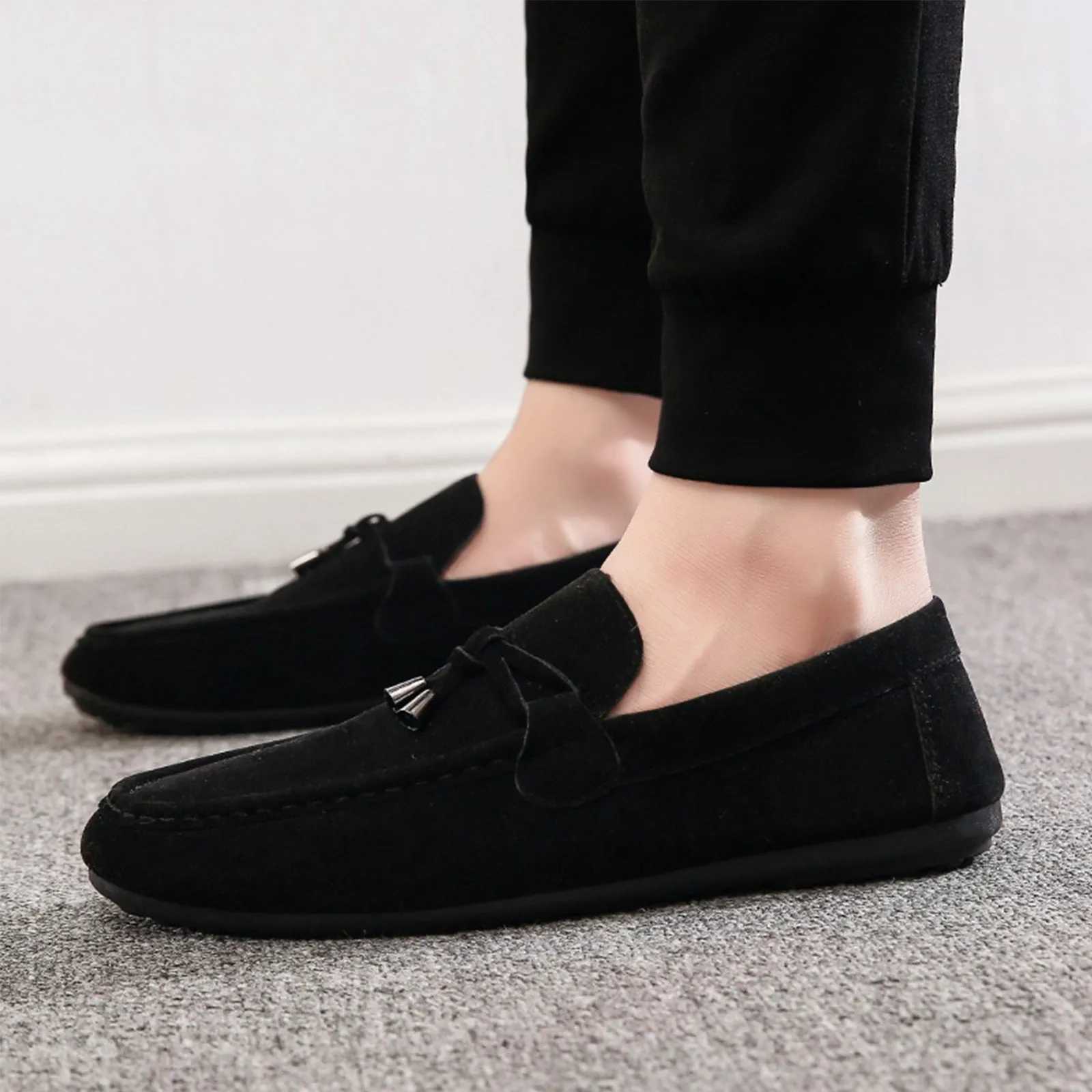 2024 Spring And Summer New Breathable Lazy Man Footwear Canvas Shoes With Shallow Mouth Casual Flat Bott One Step Kick Shoes Y250707