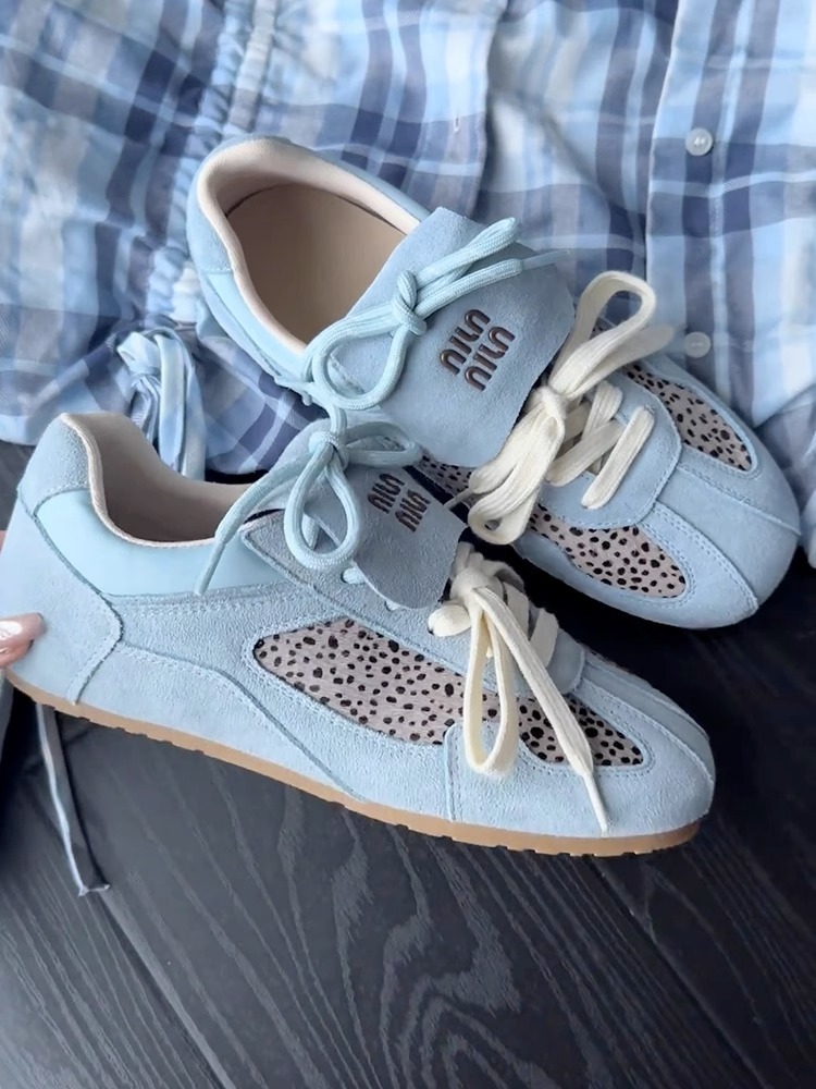sneakers Sports casual shoes leisure board shoes leopard print German training shoes women Forrest Gump shoes versatile autumn American retro style