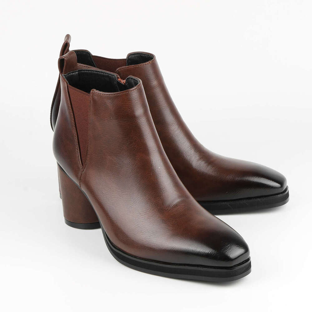 Free shipping Chelsea Free shipping Fashion Business Height-Increasing High-Heel Men's Cowboy Boots - view 6