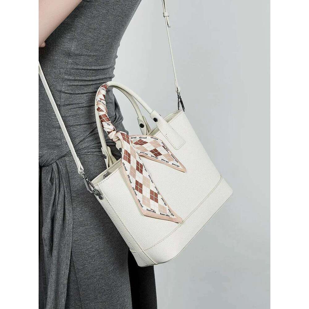 Bags Designer Genuine Women's Handbag New Niche Design Top Leather Simple And Fashionable Commuter One-Shoulder Crossbody Bag