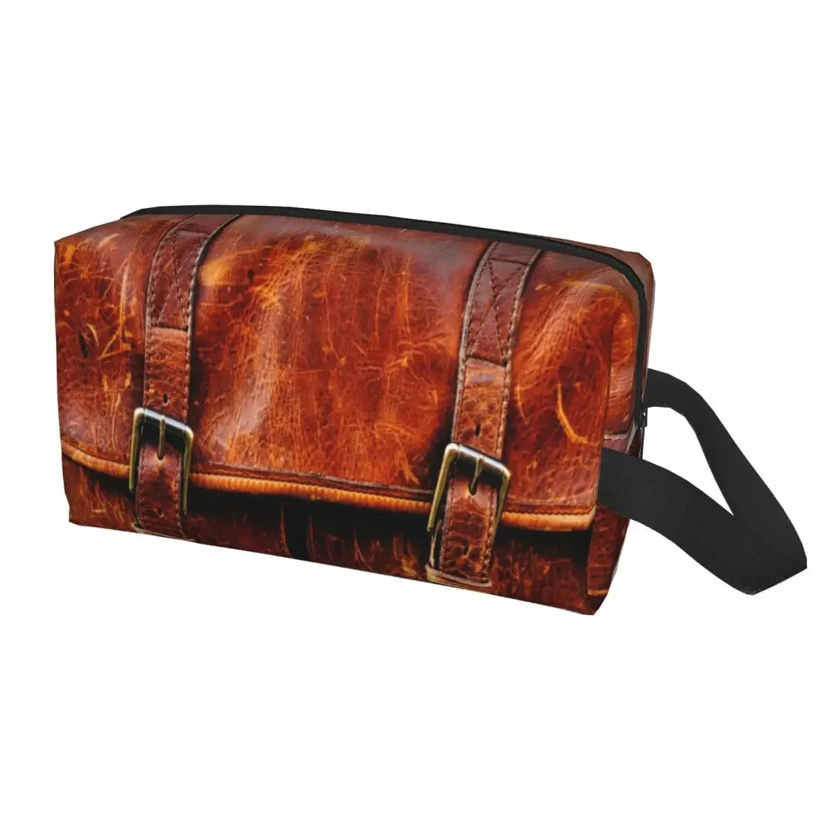 Abstract Leather Textures Cosmetic Bag Women Fashion Large Capacity 3D Medieval Pattern Makeup Case Beauty Storage Toiletry Bags 250701