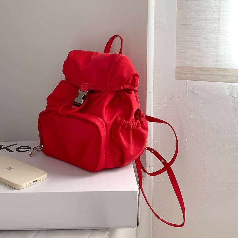 Small backpack nylon 2025 new fashionable casual backpack college style daily commuting backpack