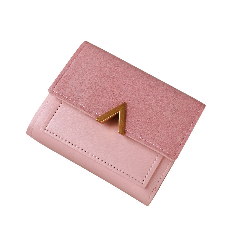 Designer Wallet Korean Style New Discount Women's Wallet Short Retro Card Holder PU Imitation Leather Simple Folding Student Wallet