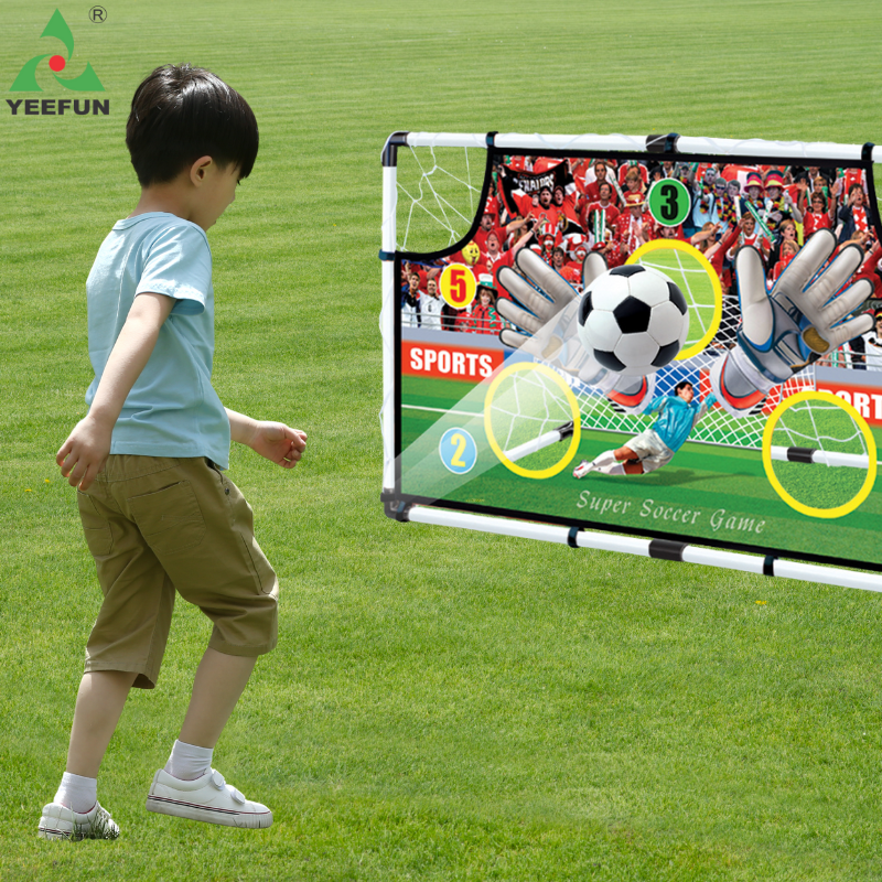 Portable Folding Soccer Door Toy for Children - Interactive Outdoor Game