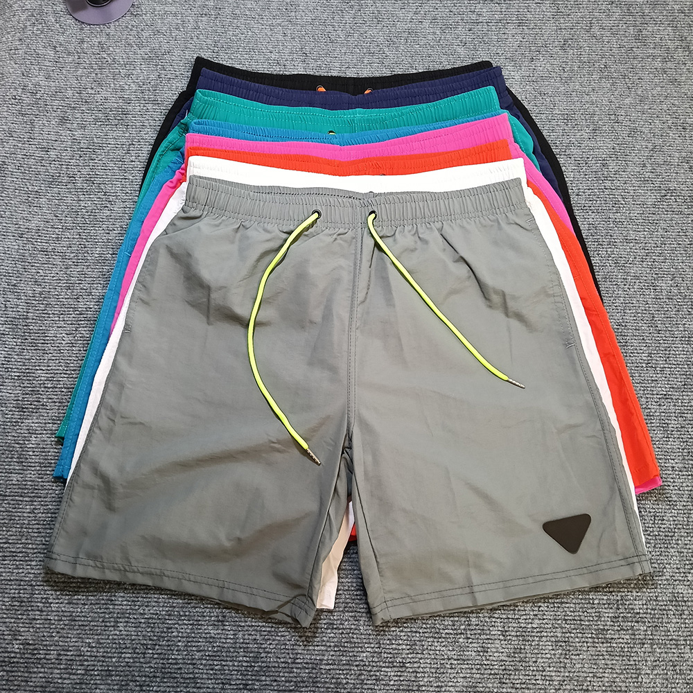 Designer Shorts Triangle Patch Waterproof Quick Drying Mens Swim Short Mens Bermudas Summer Swimwear Beach Sports Running Casual