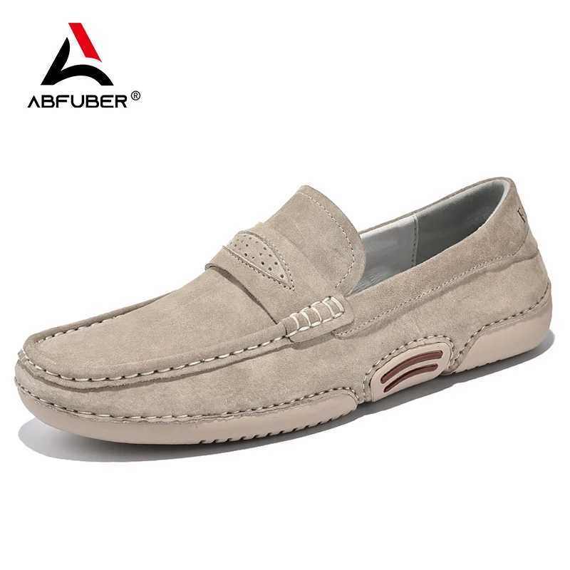 Quality Genuine Leather Shoes Men Loafers Slip On Soft Leather Casual Men Shoes Comfort Driving Shoes Men Flats Walking Footwear Y250707