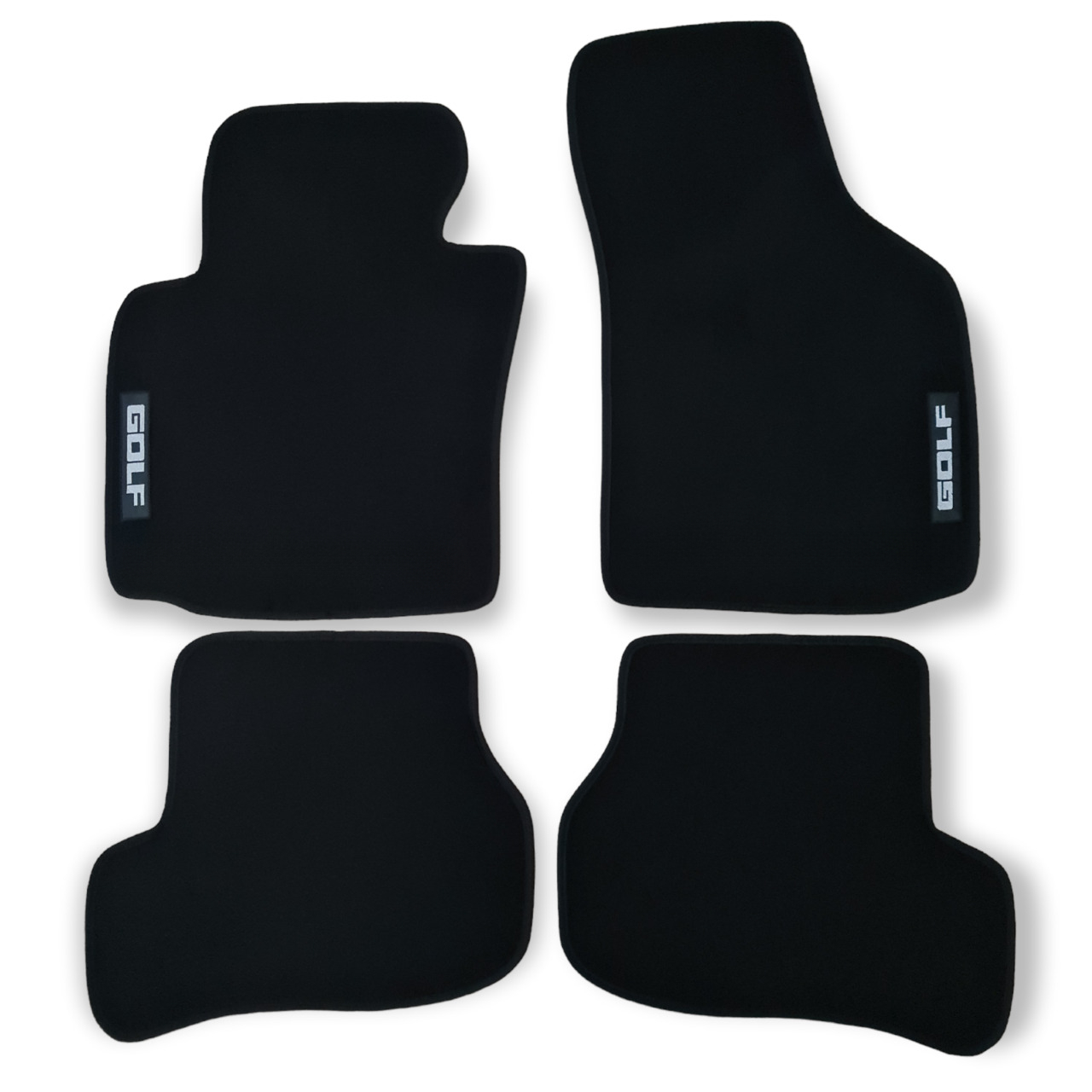 Car Floor Mats For VW Golf Mk5 Velour Waterproof Black Carpet Rugs Auto Liners