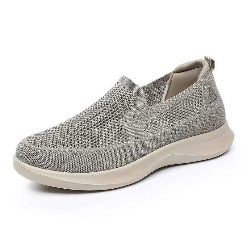 New Summer Breathable Walking Sports Shoes for Men Anti-Slip Wear-Resistant Soft-Soled and Comfortable Casual Shoes Y250707