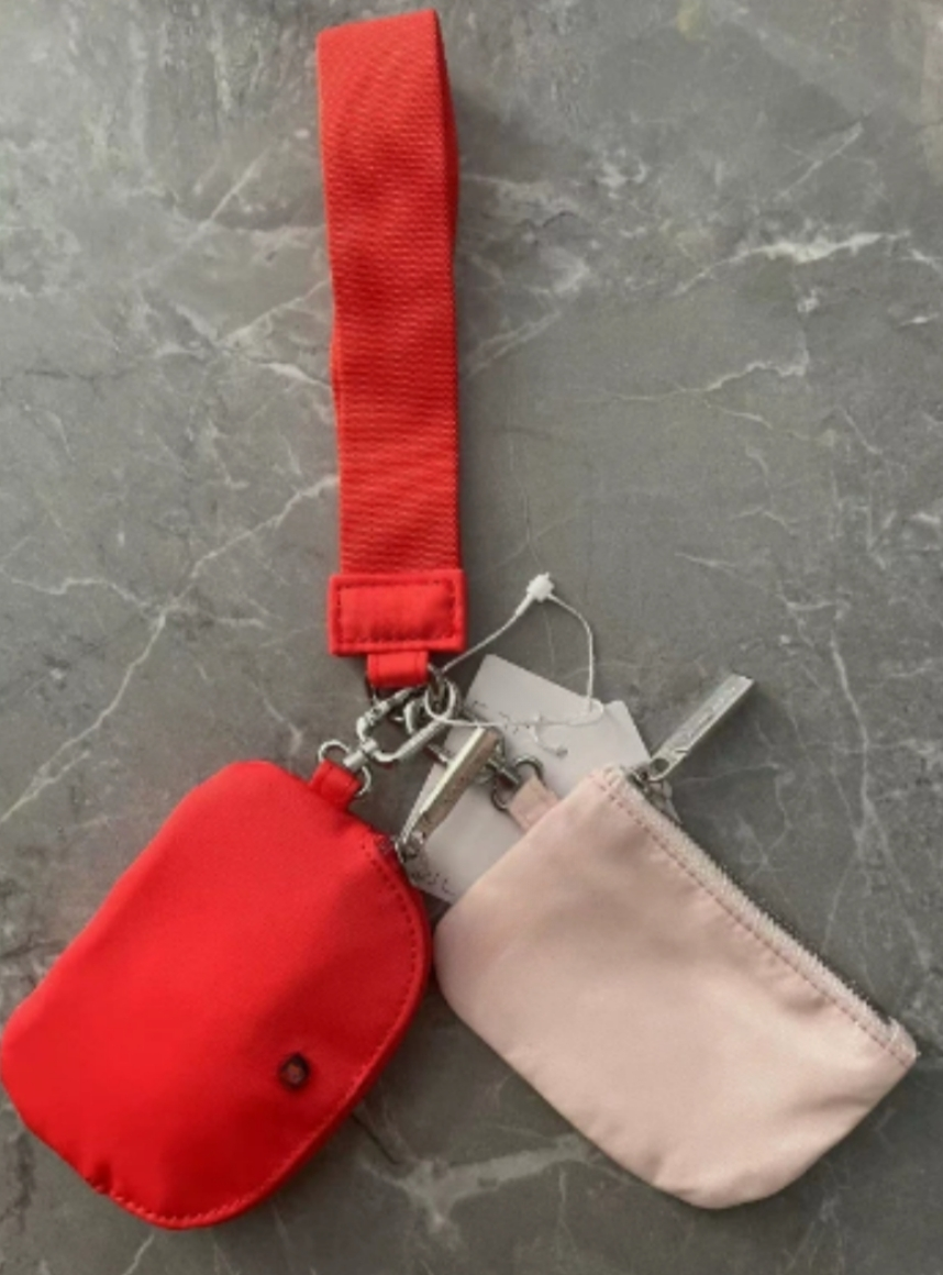 TOP 10 Colours Black cold Yohain Bag Dual Pouch Mini Zip Around Wristlet Portable Keychain Wallet Coin Purse Pocket bag coin purse butler key bag mini