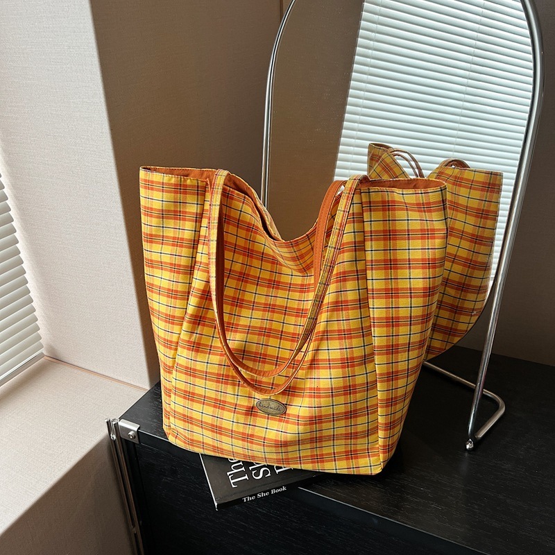 Free shipping designer This Year Trend Double-Sided Bag for Women 2025 New Korean Style Ins Style Letter Large Capacity Lazy Shoulder Bag Tote Bag
