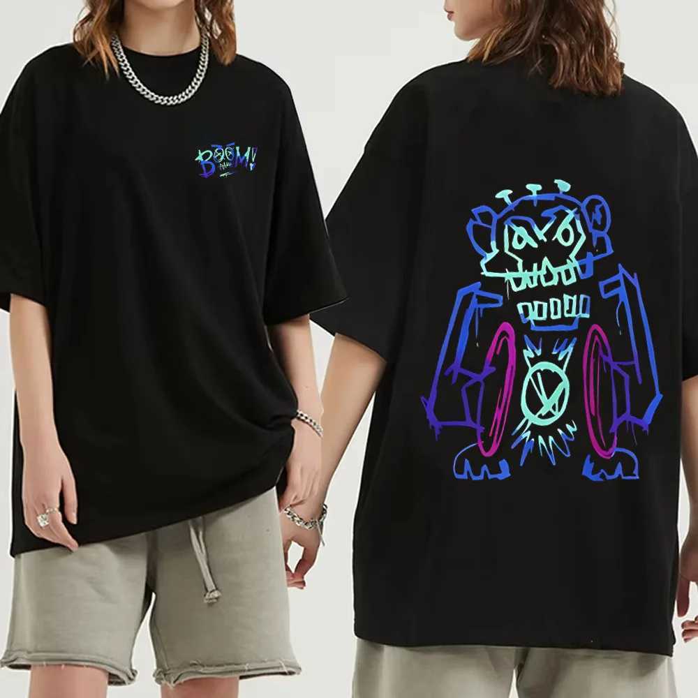Arcane Jinx Graffiti T-shirt Monkey Game Fans Commemorative T-shirt Men and Women Can Wear Printed Cotton Fashion Short Sleeves XJ250707