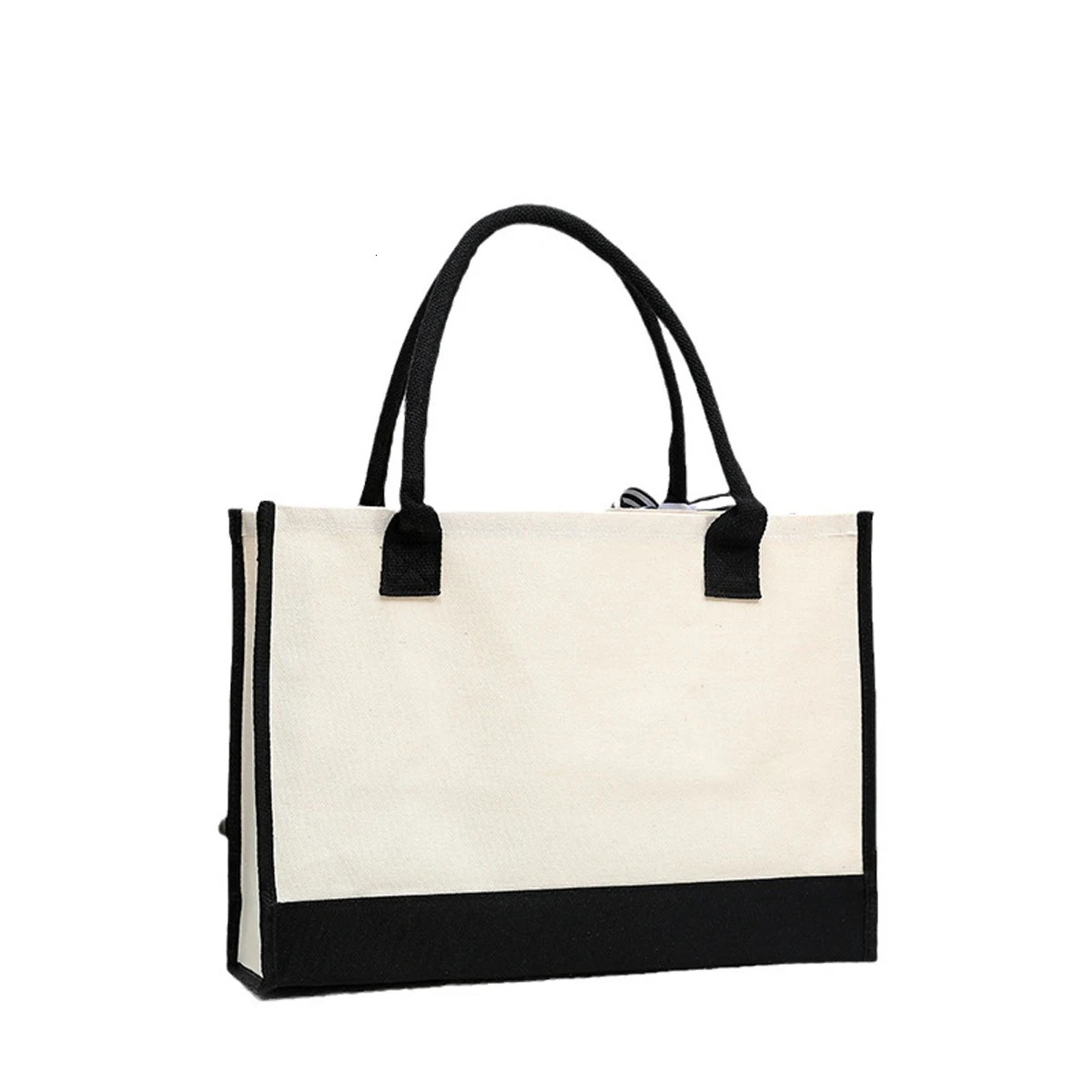 Fashionable Printed Tote Bag Set for Women Large Waterproof Canvas Shopping Bag 250701