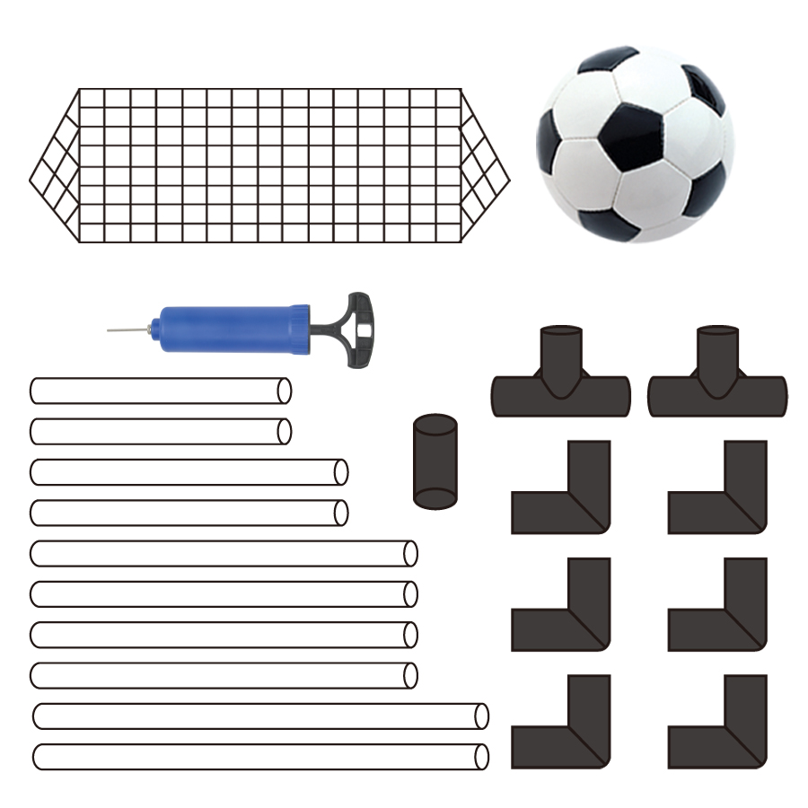 Portable Folding Childrens Soccer Goal Toy for Outdoor Play - Perfect for Beaching