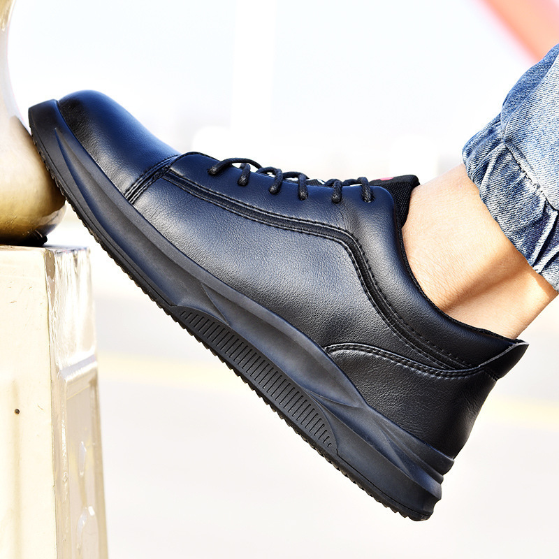 High-quality Safety Shoes Men Steel Wire Rotary Buckle Work Sneakers Indestructible Shoes Anti-smash Anti-puncture Work Shoes 240702