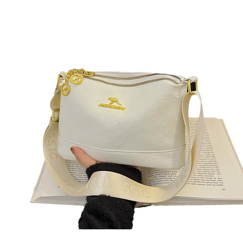 Free Shipping Kangaroo Middle-aged Mother Bag 2025 Designer Multifunctional Texture Three-layer Single Shoulder Soft Leather Large Capacity Women'