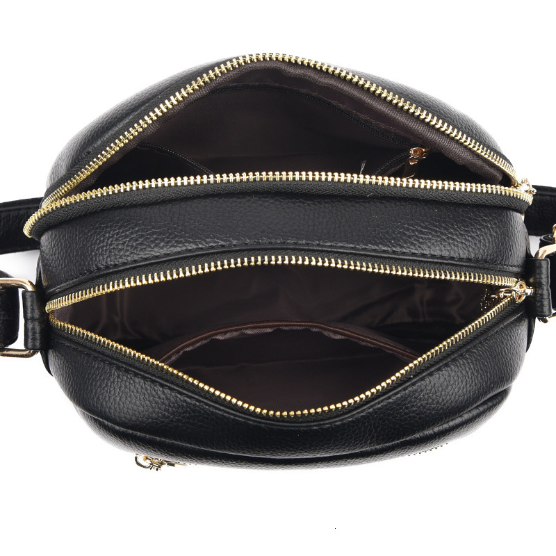 Women s new crossbody bag mobile phone multifunctional cowhide shoulder bag designer bag trend trend small round bag handbag