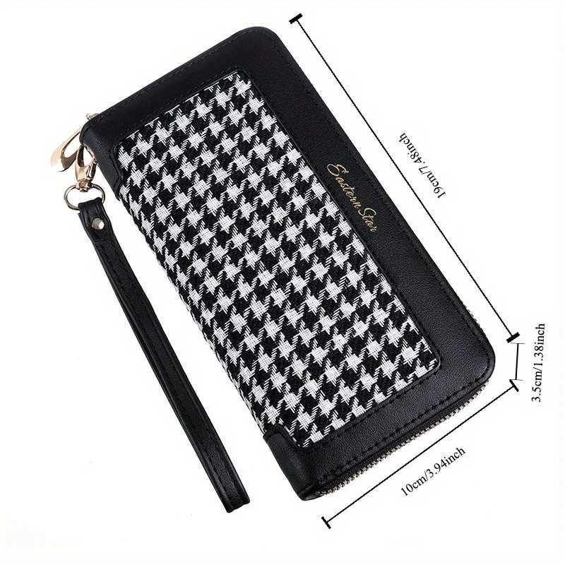 Wens Classic Style Lg Wallet Fiable PU Leather Purse With Mtiple Card Slots Large Capacity Zippered Cluh With Wr Y250707