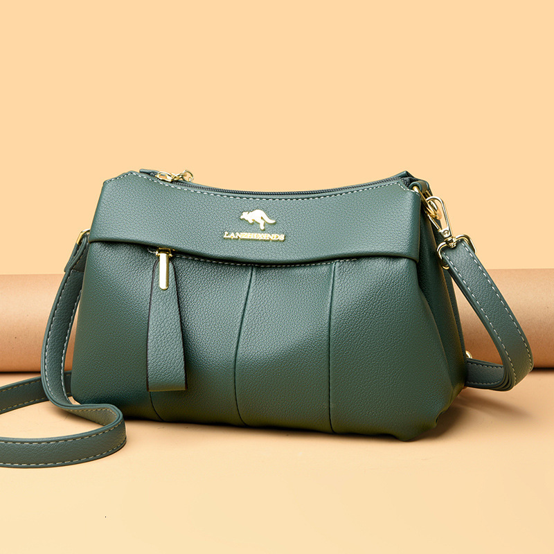 Blue Heart Kangaroo Middle Aged Mom Bag 2025 Designer New Granny Women's Bag Large Capacity Crossbody Bag Fashion Small Bag