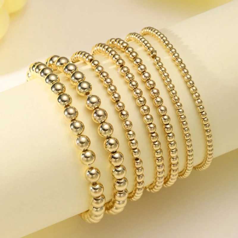 Fashion Simple Bead Bracelet Set For Women Vintage Minimalist Elegant Exquisite Round Bracelets Vacation Date Daily Wear Jewelry XJ250707