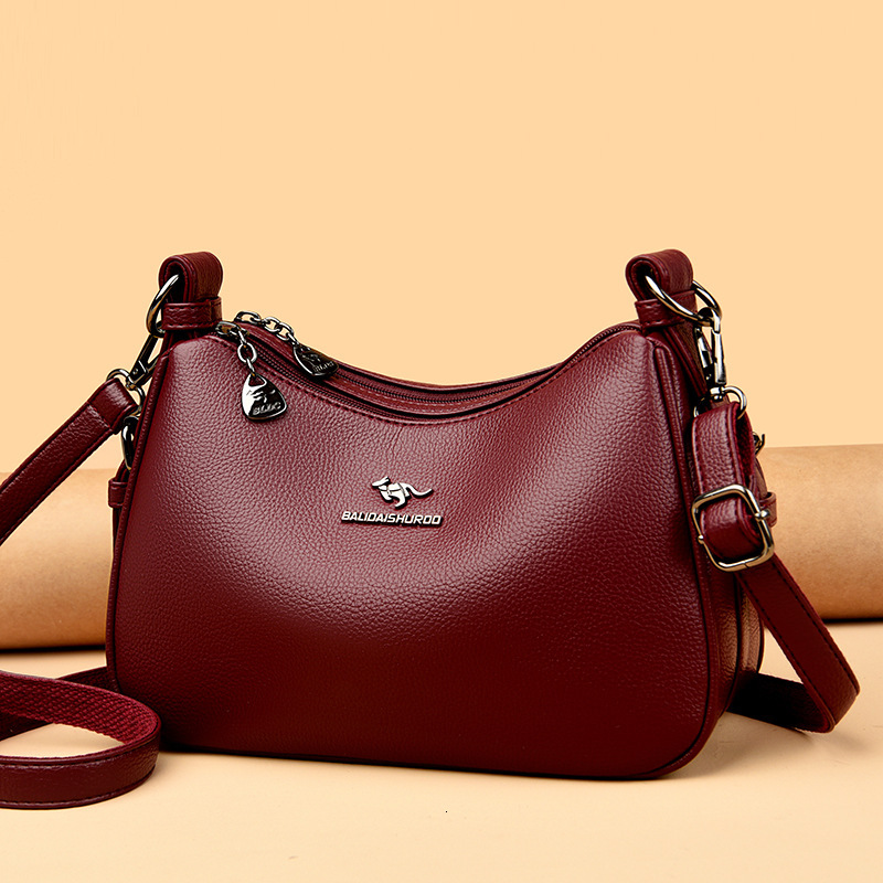 Free Shipping Bali Kangaroo Shoulder Bag 2025 Designer Women's Pillow Bag Slant Shoulder Bag Mom Bag Fashion Simple Women's Small Square Bag