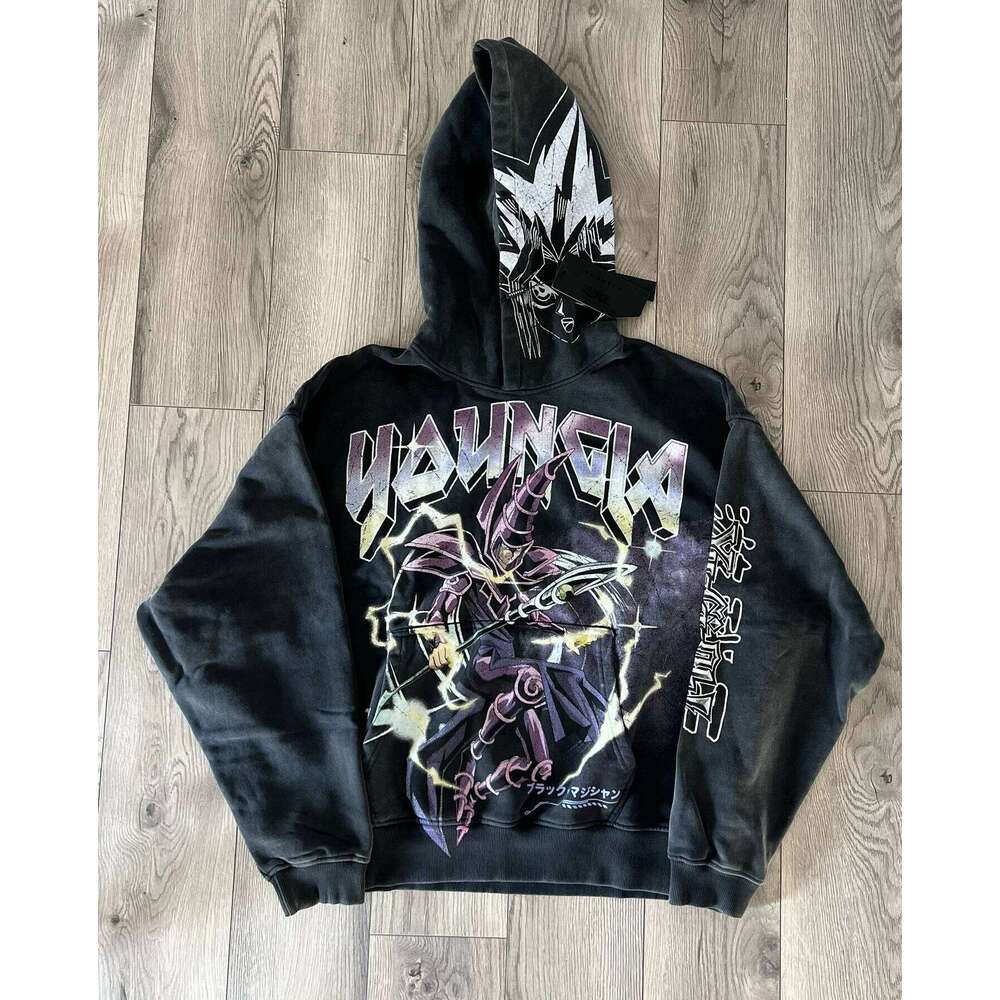 Blue-Eyes White Dragon Hoodies Sport Grunge Streetwear Sweatshirt Tops Oversized Hoodie Gothic Cotton Haruku Men Y2k Clothing