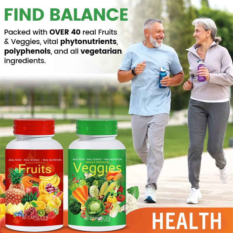 Vegetable Fruit Capsules Women Men Multivita Dietary Fiber Vegetarian For Body Health 32011