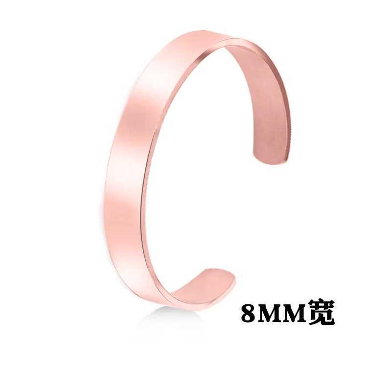 New Classic Simple Men Bracelet Open Adjustable Glossy Stainless Steel Bracelet BR1133 XJ250707